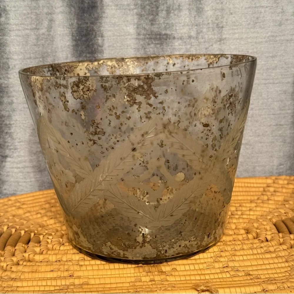 Pottery Barn Mercury Med Candle Holder Pot